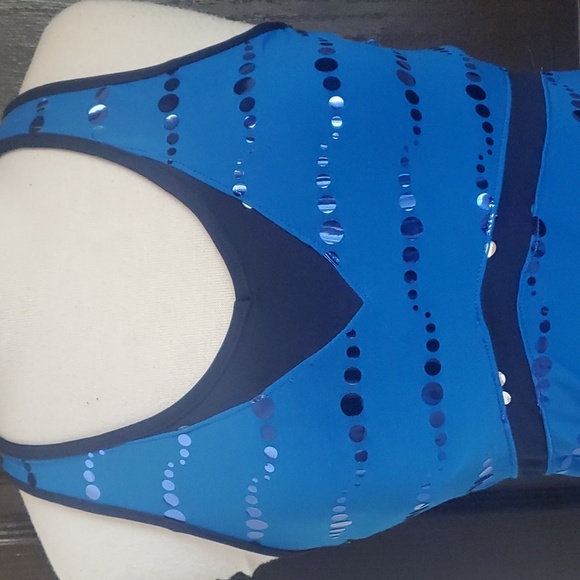Blue Sparkle Tennis/Pickleball Dress - Picture 2 of 7